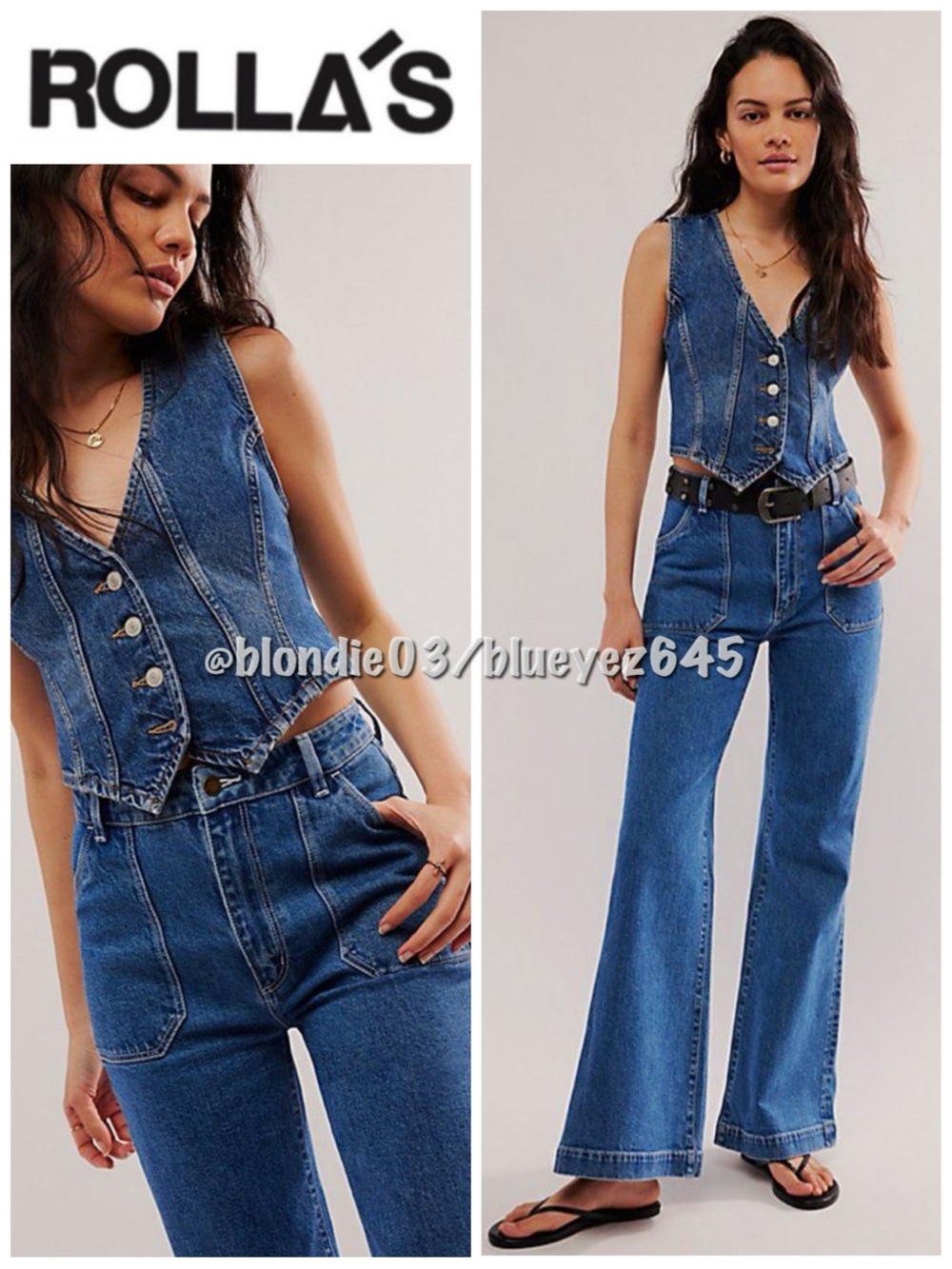 Rolla’s East Coast flare jeans in breakers wash 27